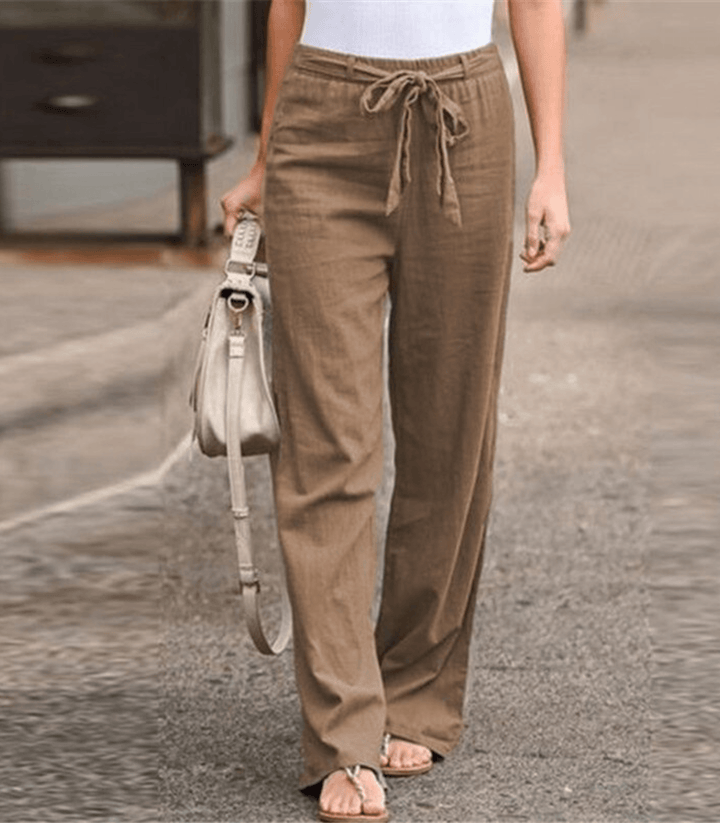 Daniela | Pantalón de Relax Mujer con Cordón y Cintura Elástica