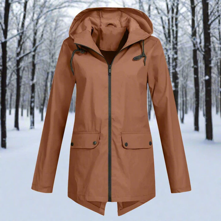 Viviana | Chaqueta Impermeable con Capucha y Cremallera