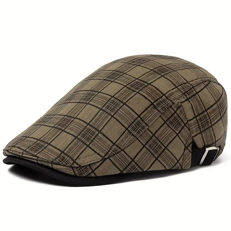 Diego|  Gorro vintage a Cuadros Ajustable