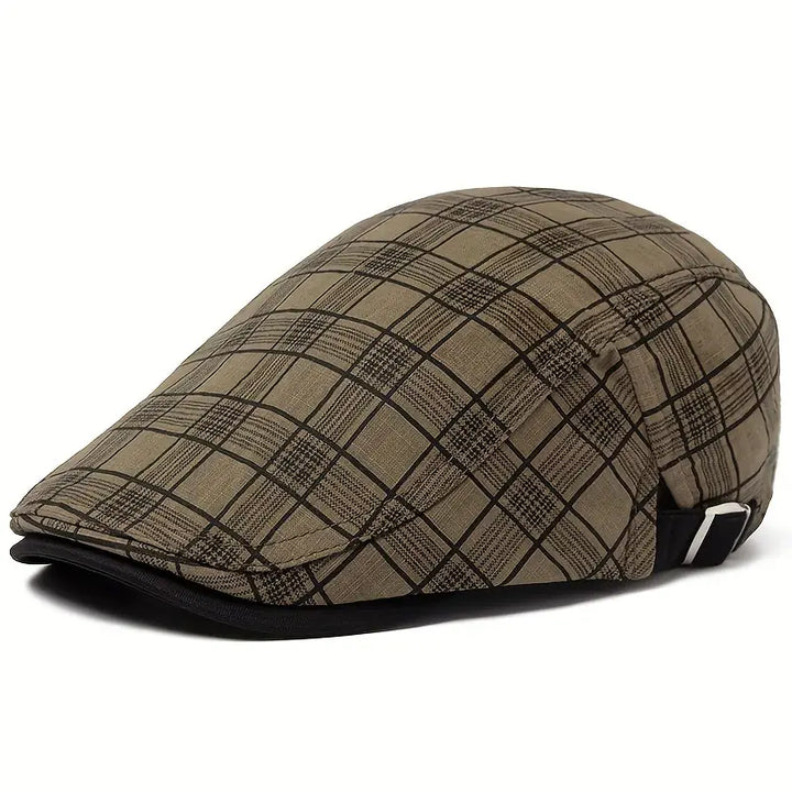 Diego|  Gorro vintage a Cuadros Ajustable