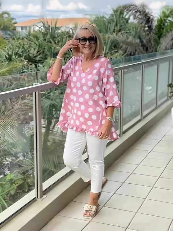Beth™ | Blusa V-Cuello Elegante