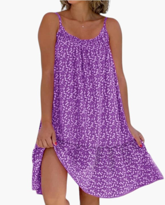 Laura | Vestido ligero con estampado delicado para un verano sin esfuerzo