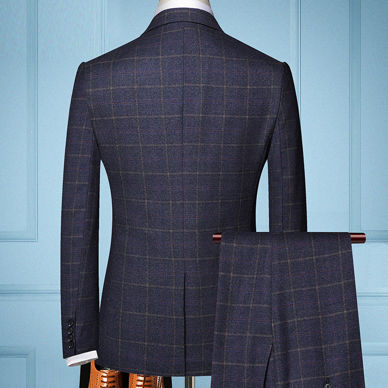 Calixto | Traje Completo de Tres Piezas a Cuadros - 4
