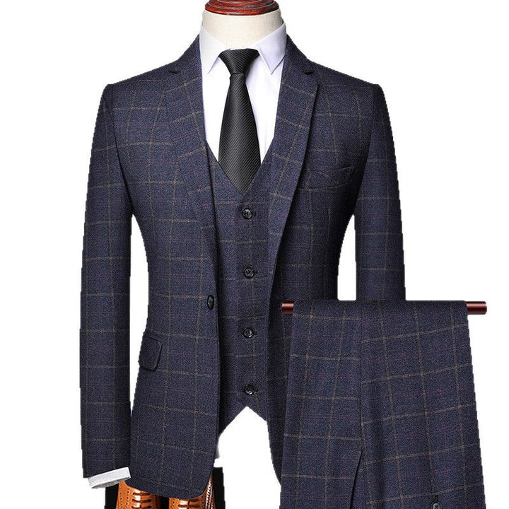 Calixto | Traje Completo de Tres Piezas a Cuadros - 5