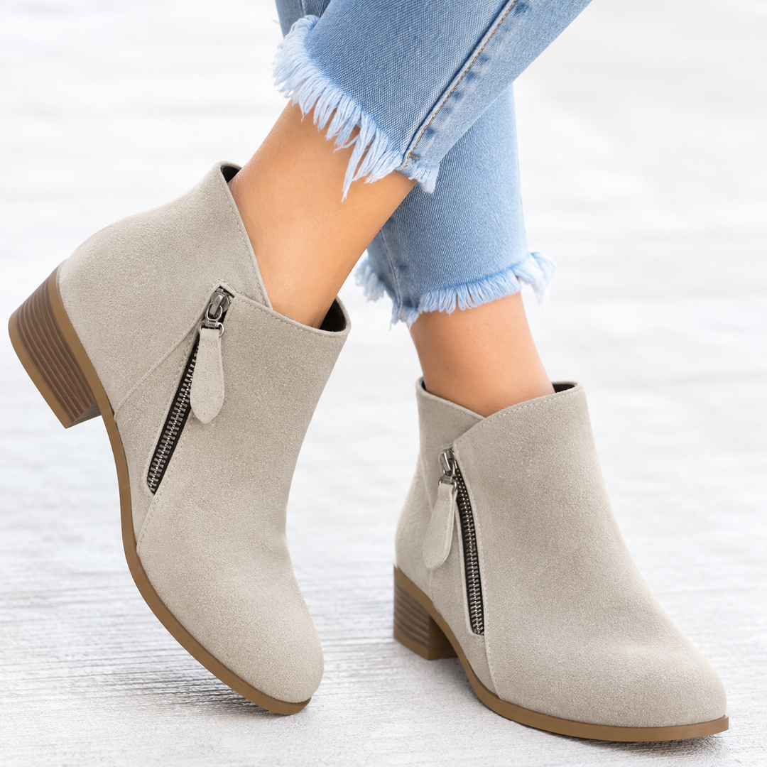 Casta | Botines Elegantes Cómodos para Caminar - Beige