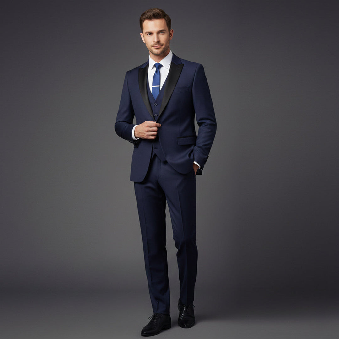 Celestino | Esmoquin de Tres Piezas Slim Fit para Ceremonias - 6