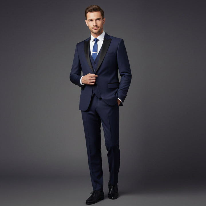 Celestino | Esmoquin de Tres Piezas Slim Fit para Ceremonias - 6