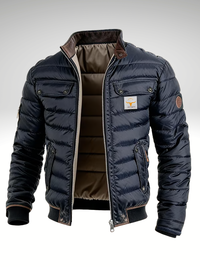 Ciriaco | Chaqueta Acolchada con Cremallera y Cuello Alto