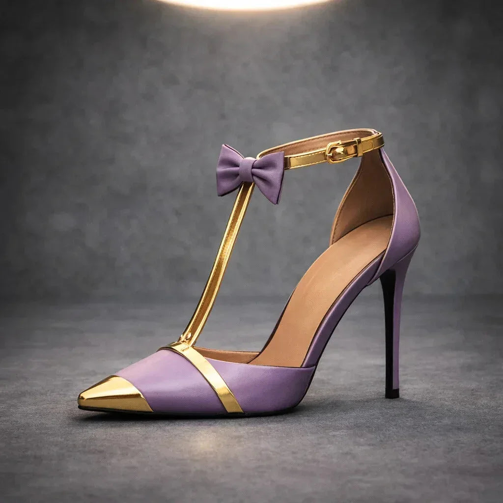 Clemencia | Stilettos con Lazo y Pulsera al Tobillo - 9