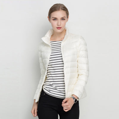 Columba | Chaqueta Acolchada Ligera Cortavientos - Blanco