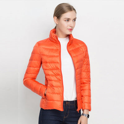 Columba | Chaqueta Acolchada Ligera Cortavientos - Naranja