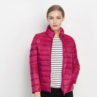 Columba | Chaqueta Acolchada Ligera Cortavientos - Fucsia