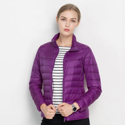 Columba | Chaqueta Acolchada Ligera Cortavientos - Violeta