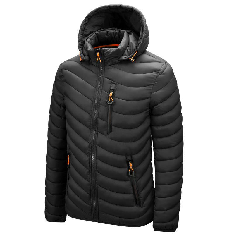 Crisanto | Chaqueta Acolchada Ligera Aspecto Piel con Capucha - 5