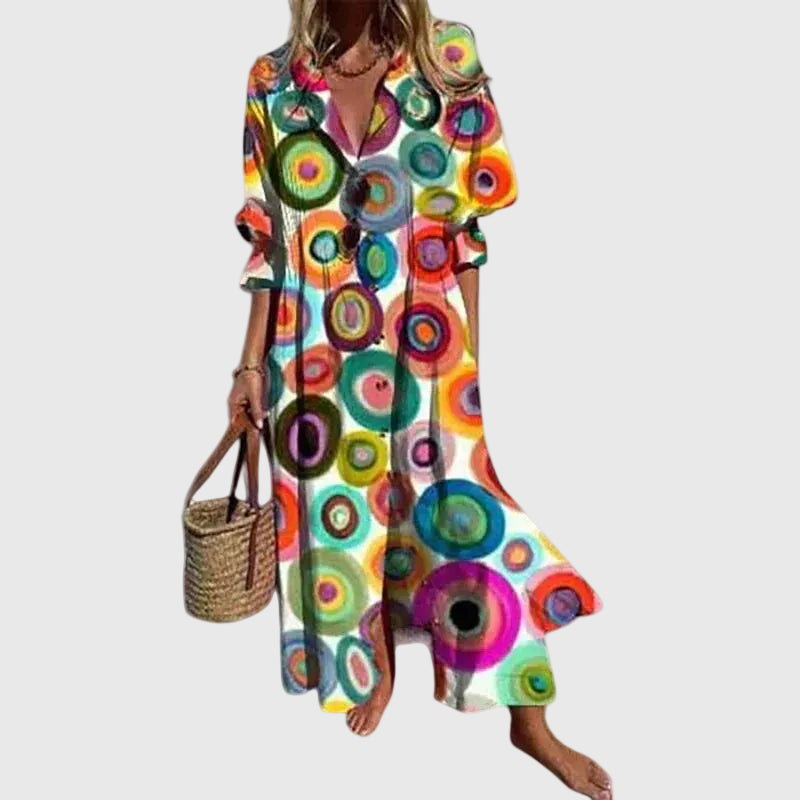 Francisca | Vestido Maxi Bohemio Elegante
