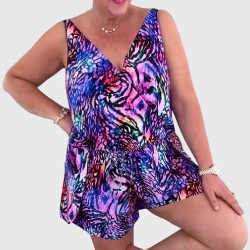 Valeria  | Vestido de Baño Elegante con Escote en V