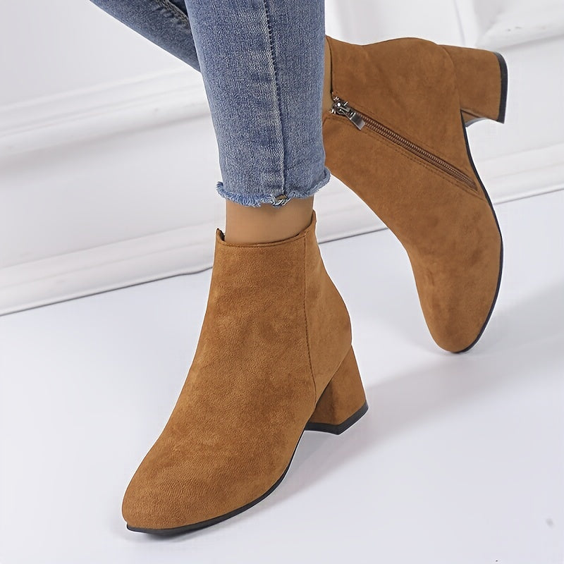 Prudencia | Botines Chelsea de Mujer con Acabado Ante