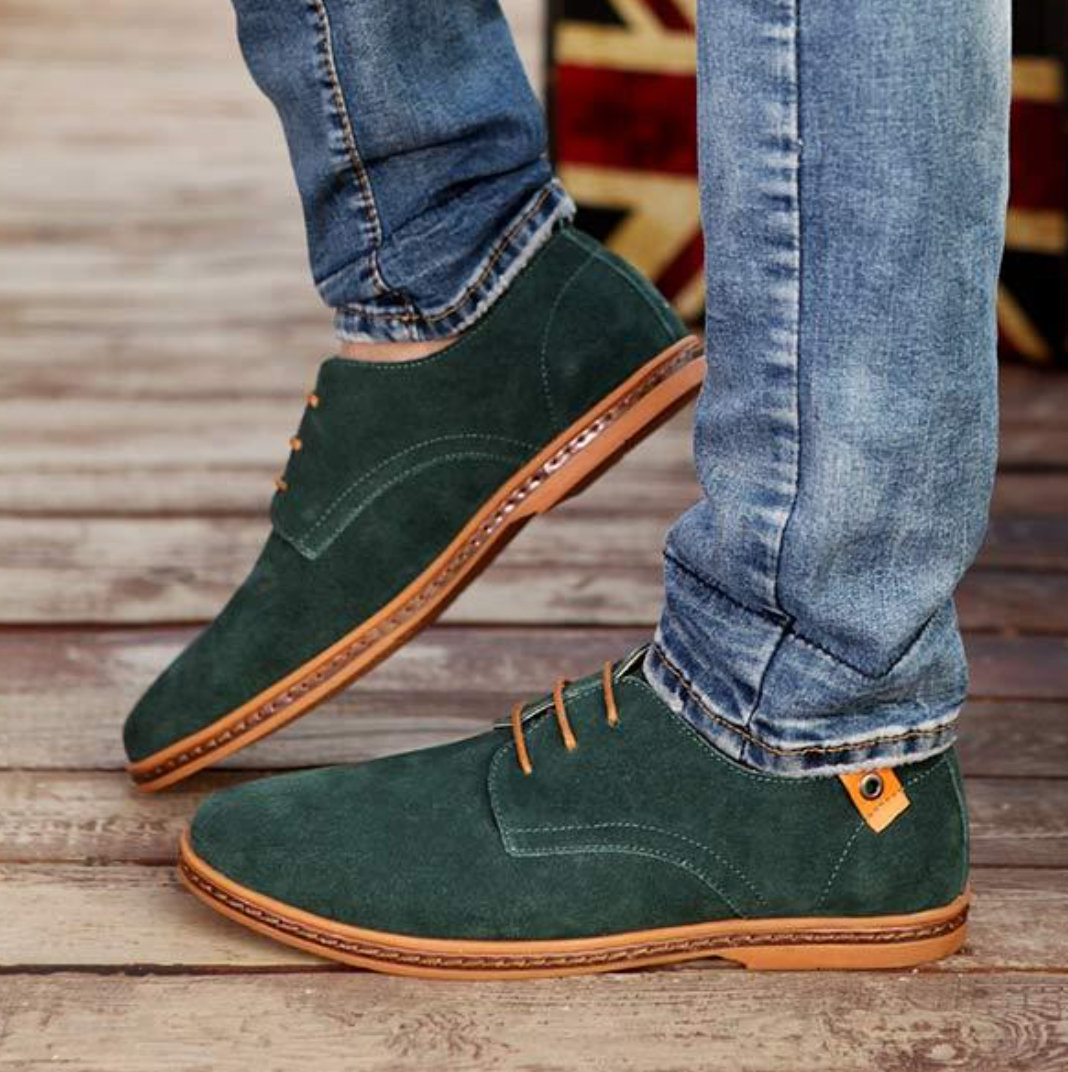 Eleazar | Zapatos de Vestir de Hombre Aspecto Ante - 1