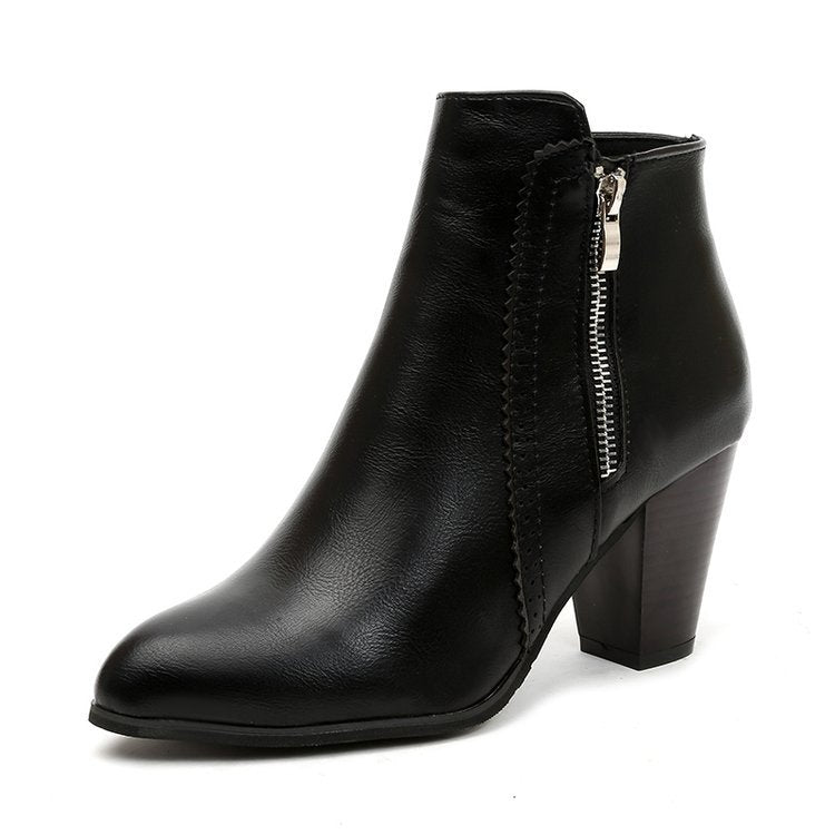 Estefanía | Botines Elegantes de Mujer con Cremallera Lateral - 3
