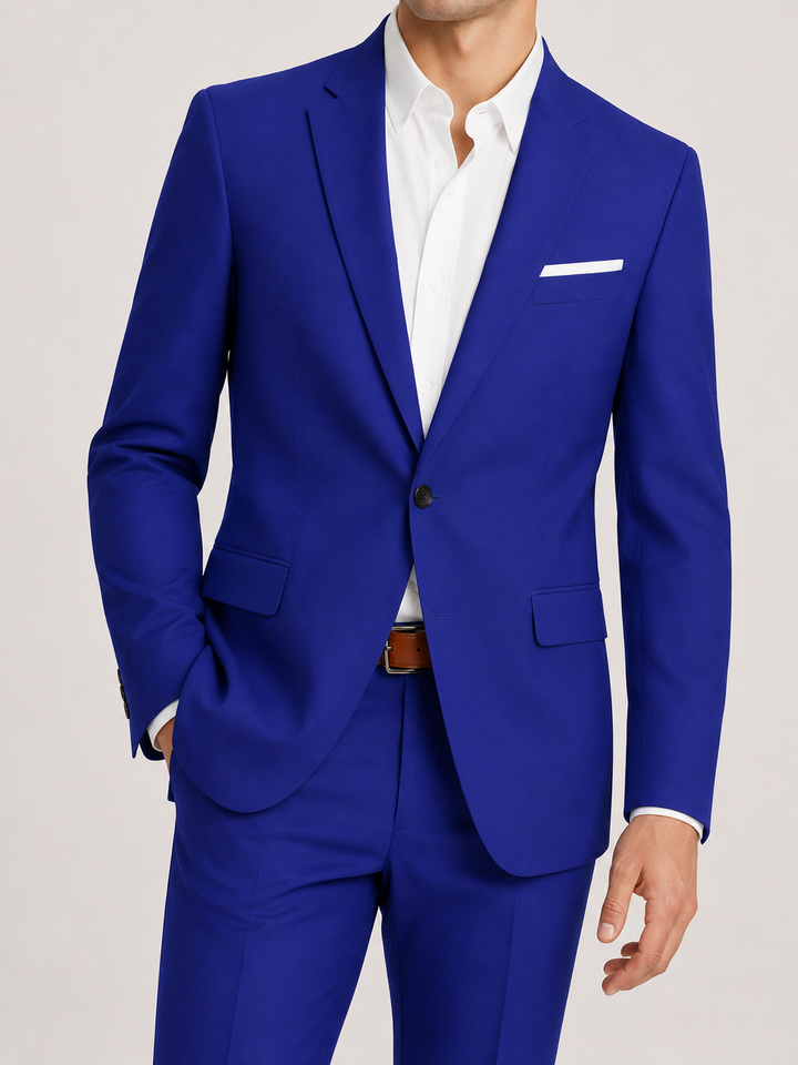 Eugenio | Traje Completo Slim Fit de Un Botón - Azul real