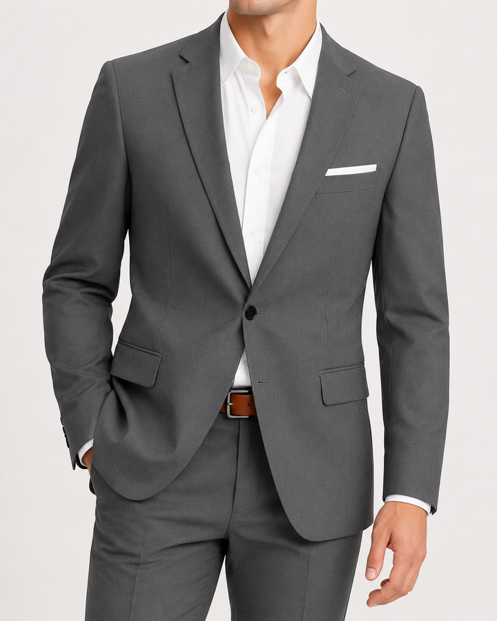 Eugenio | Traje Completo Slim Fit de Un Botón - Gris