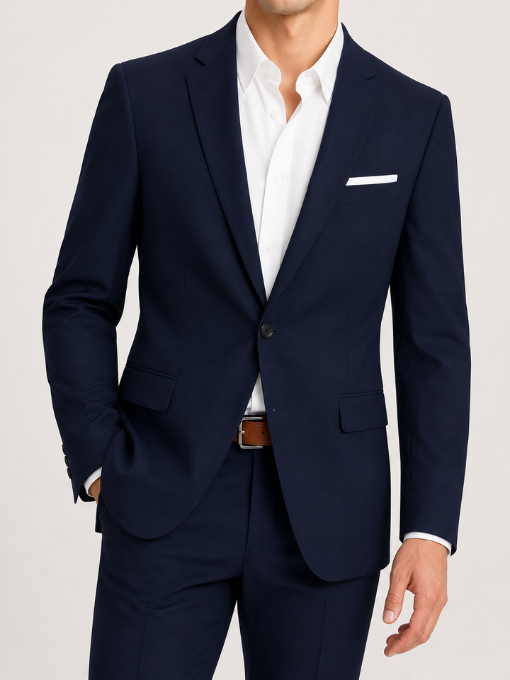 Eugenio | Traje Completo Slim Fit de Un Botón - Azul marino