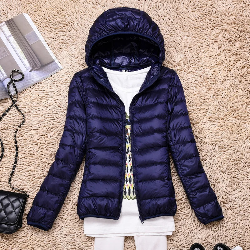 Azul marino con capucha / 3XL
