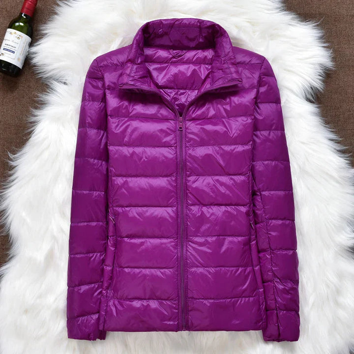 Evarista | Chaqueta Acolchada Ligera con o sin Capucha - Violeta sin capucha