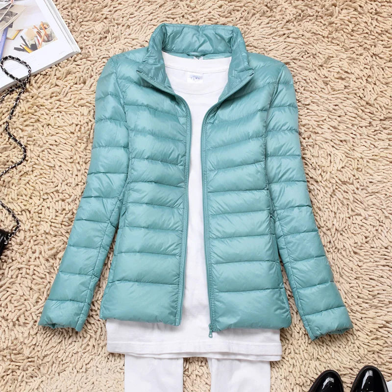 Evarista | Chaqueta Acolchada Ligera con o sin Capucha - Azul claro sin capucha