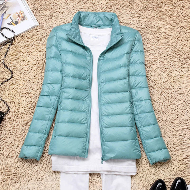 Evarista | Chaqueta Acolchada Ligera con o sin Capucha - Azul claro sin capucha