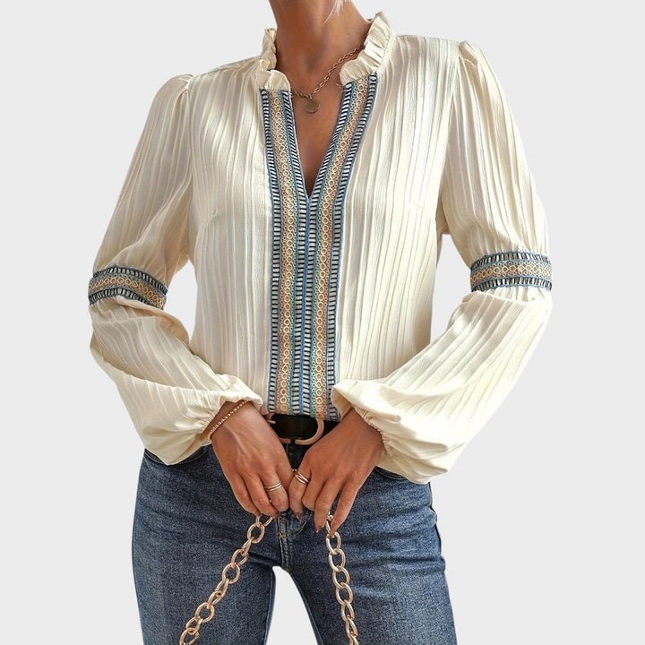 Carmen | Blusa vintage con cuello en V