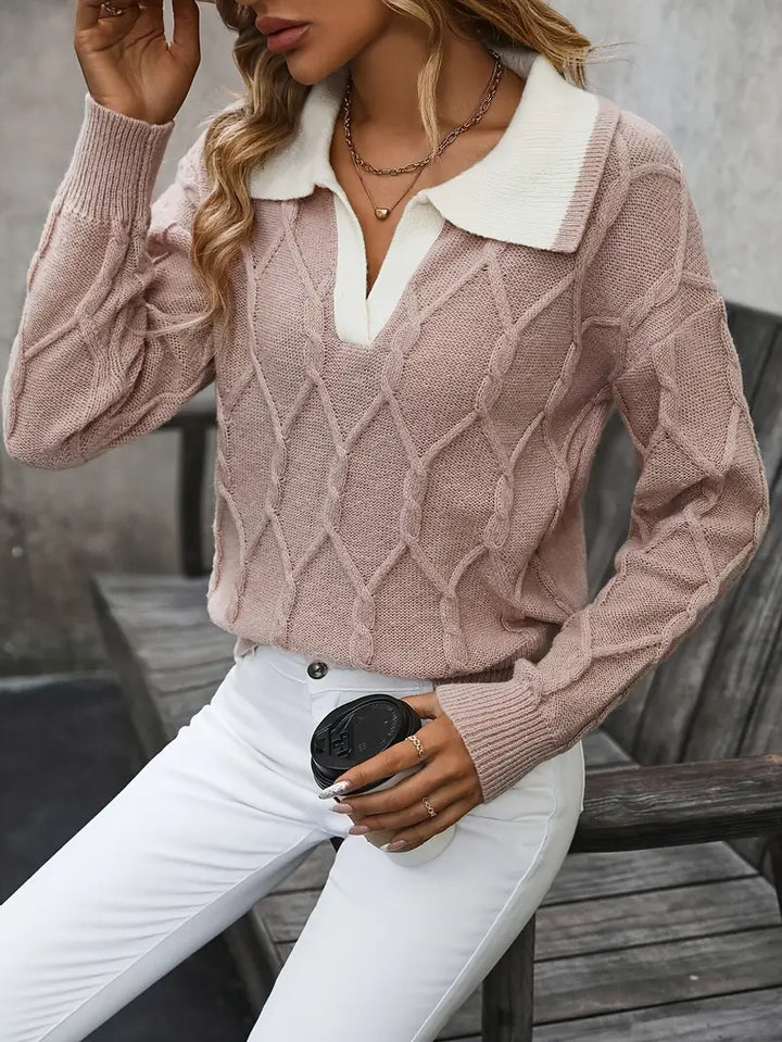 Maria | Suéter Elegante Con Cuello Vuelto