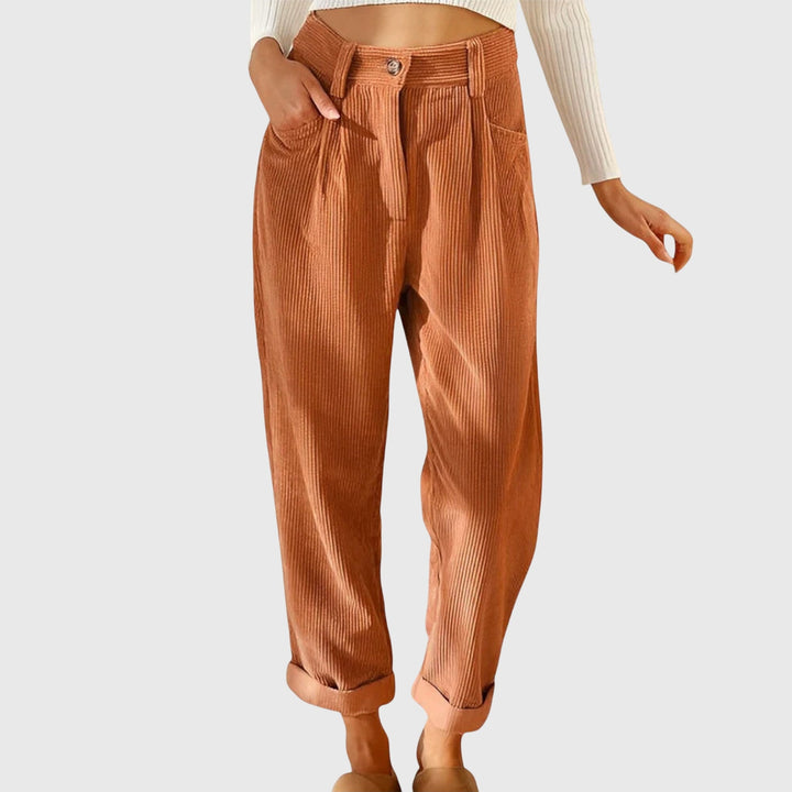 Hortensia | Pantalón de Pana de Mujer de Corte Moderno
