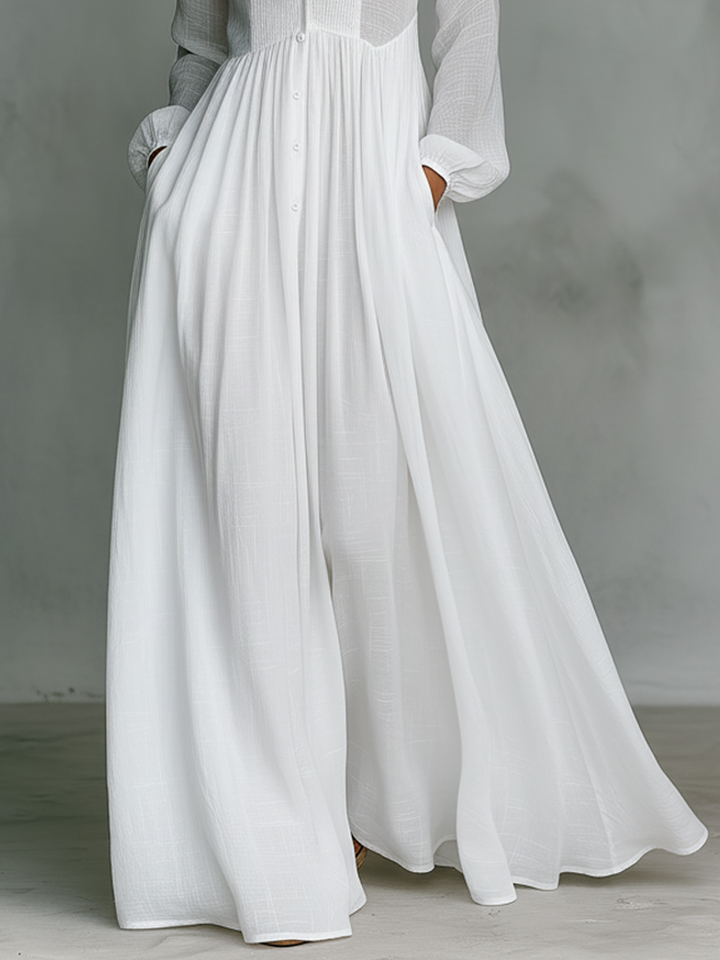 Sara | Vestido maxi minimalista refinado