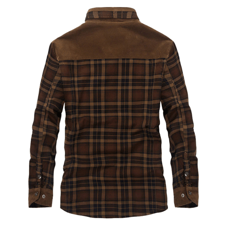Bernardo | Camisa Chaqueta de Hombre de Cuadros