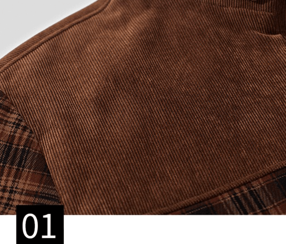 Bernardo | Camisa Chaqueta de Hombre de Cuadros