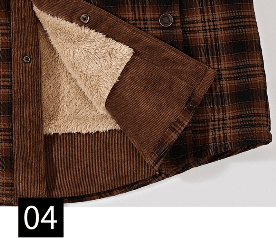 Bernardo | Camisa Chaqueta de Hombre de Cuadros