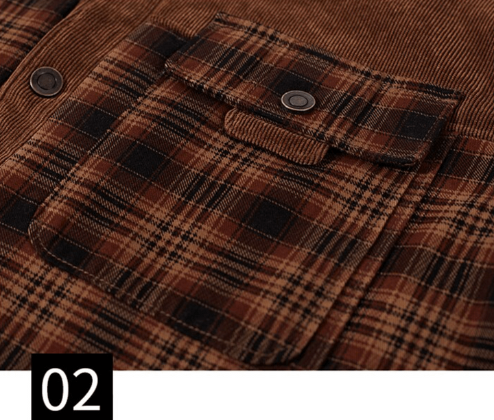Bernardo | Camisa Chaqueta de Hombre de Cuadros