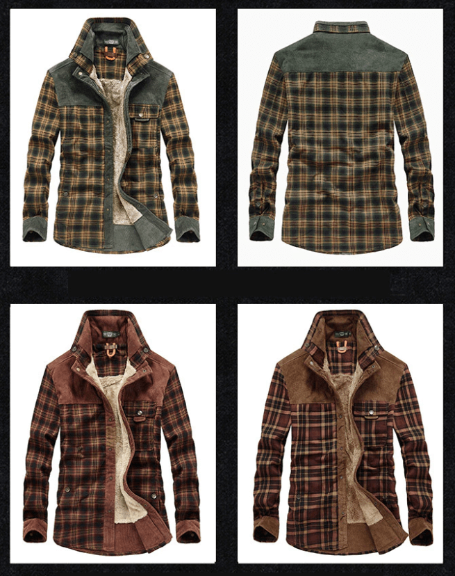 Bernardo | Camisa Chaqueta de Hombre de Cuadros