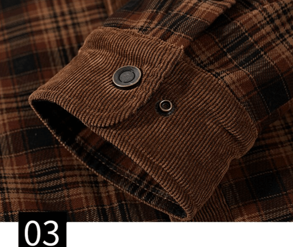 Bernardo | Camisa Chaqueta de Hombre de Cuadros