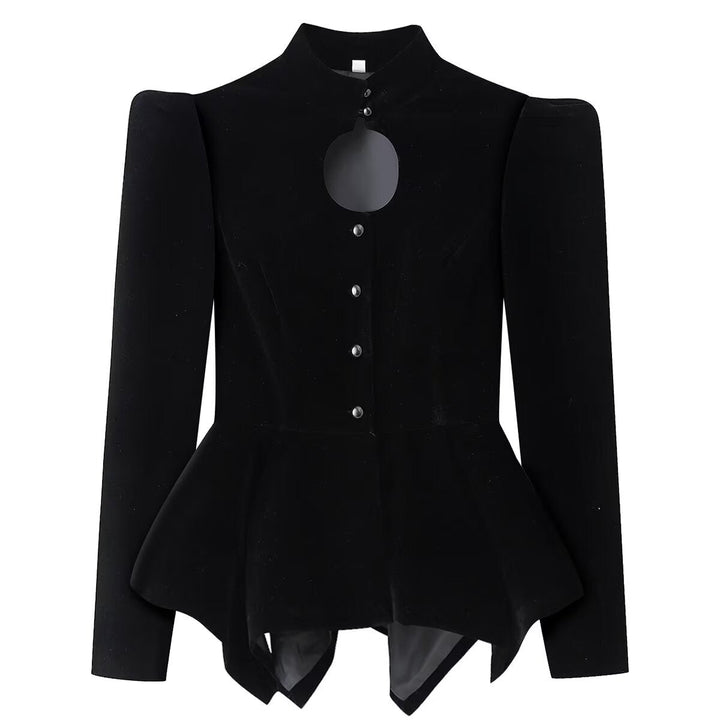 Flavia | Chaqueta de Terciopelo Entallada con Peplum - 1