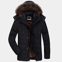 Florencio | Parka de Invierno de Hombre con Capucha de Pelo Sintético