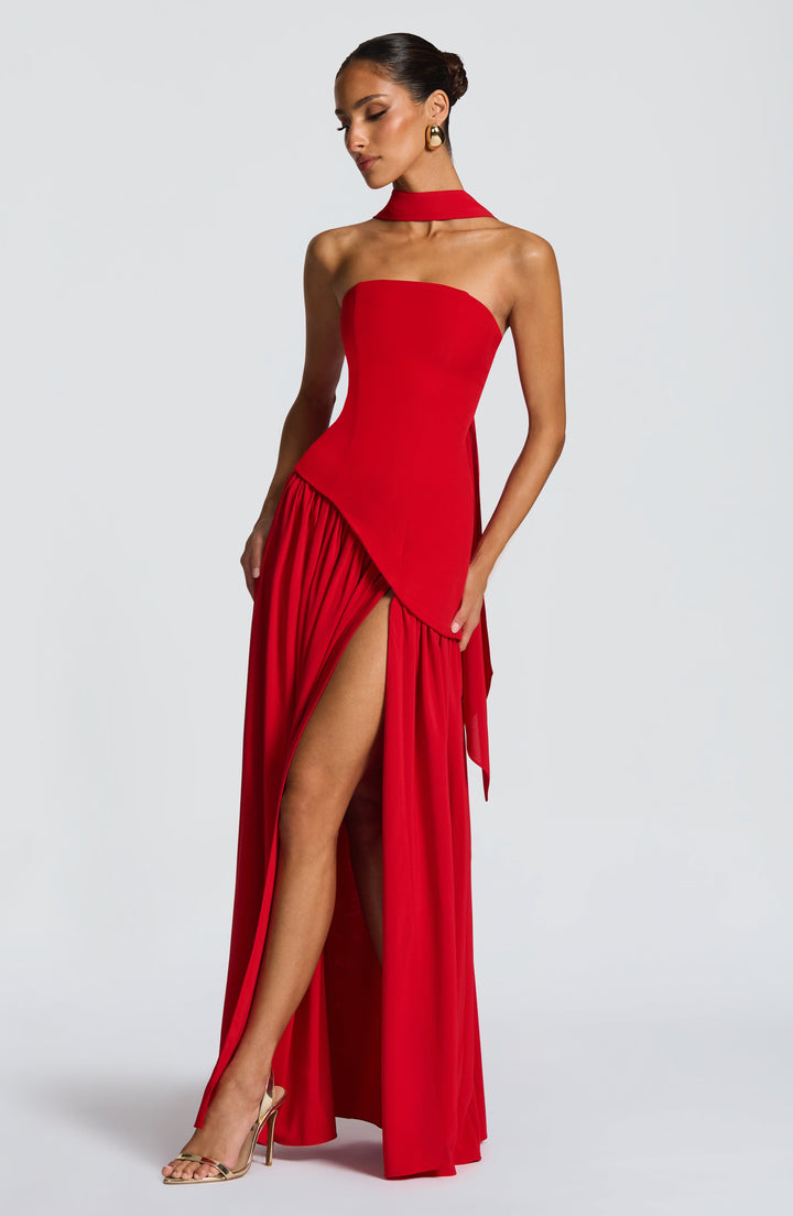 Generosa | Vestido de Gala de Mujer Palabra de Honor Asimétrico - 10