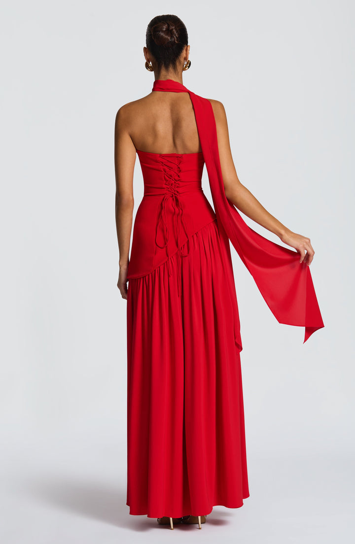 Generosa | Vestido de Gala de Mujer Palabra de Honor Asimétrico - 11