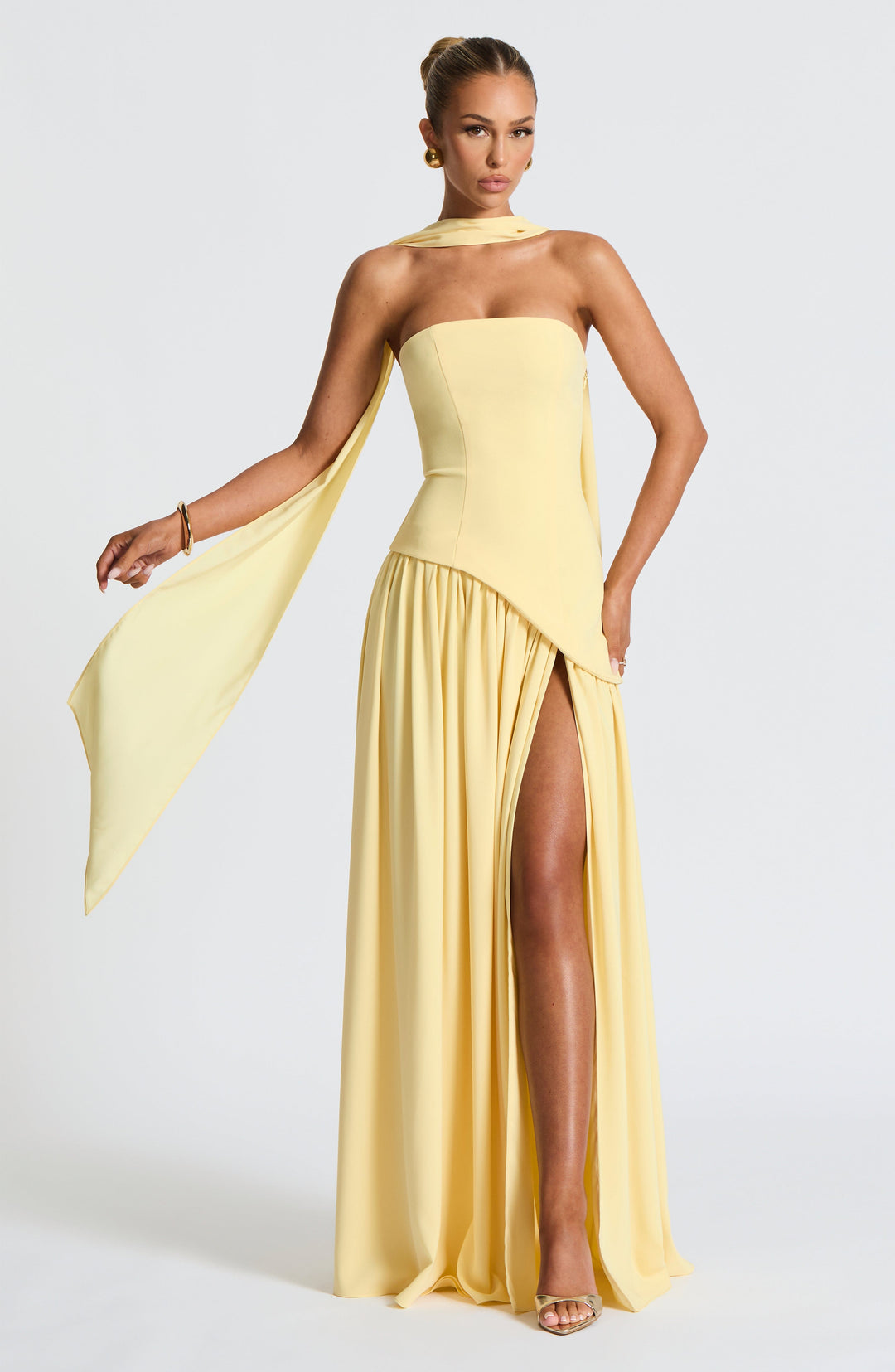 Generosa | Vestido de Gala de Mujer Palabra de Honor Asimétrico - 2