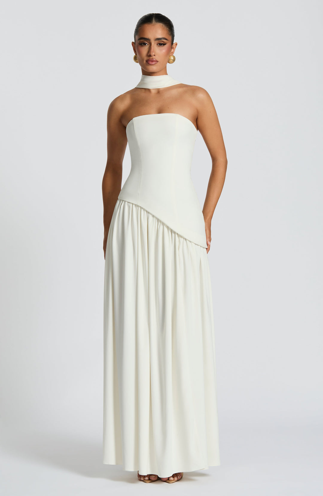 Generosa | Vestido de Gala de Mujer Palabra de Honor Asimétrico - 23