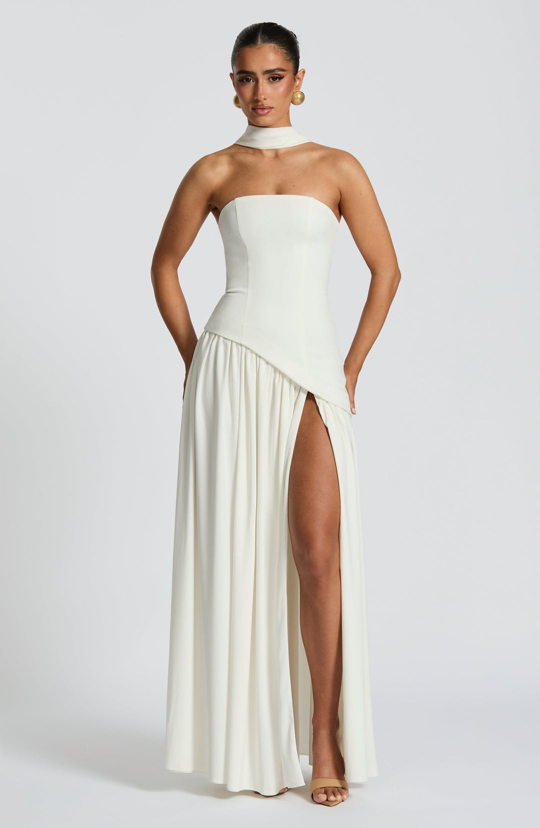 Generosa | Vestido de Gala de Mujer Palabra de Honor Asimétrico - 27