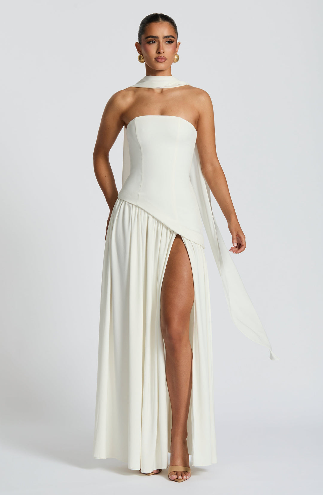 Generosa | Vestido de Gala de Mujer Palabra de Honor Asimétrico - 28