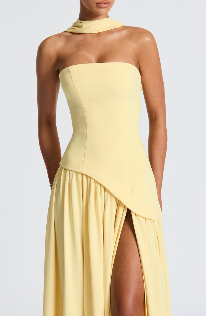 Generosa | Vestido de Gala de Mujer Palabra de Honor Asimétrico - 4