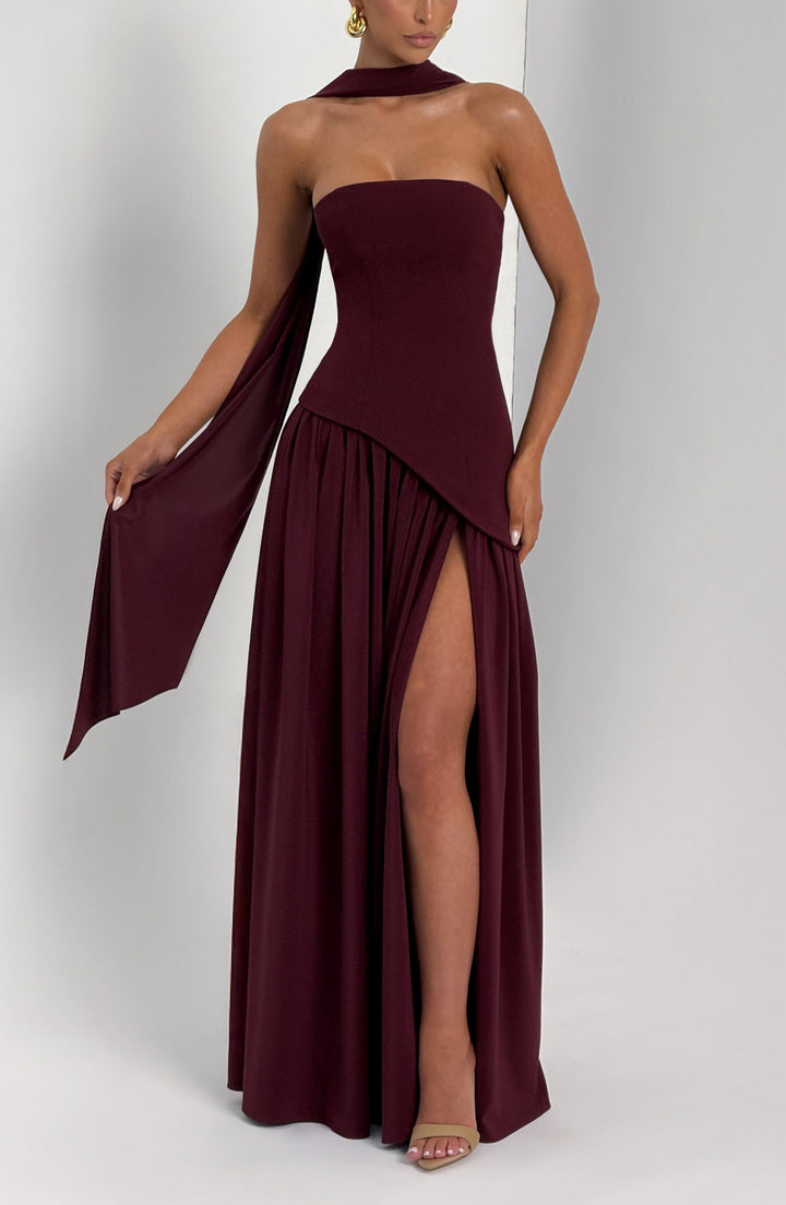 Generosa | Vestido de Gala de Mujer Palabra de Honor Asimétrico - 43